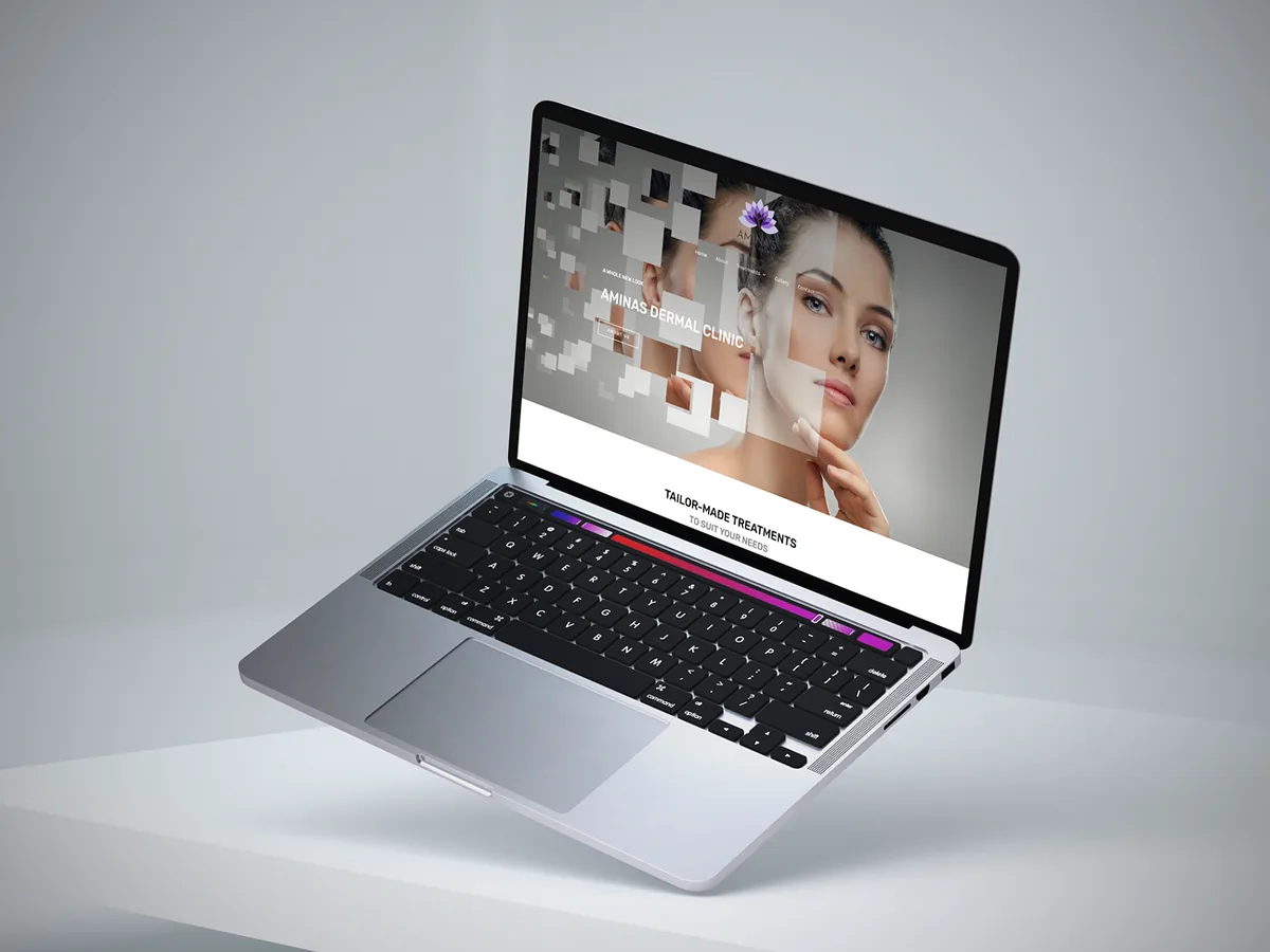 Aminas Dermal Clinic website by Lemon Media