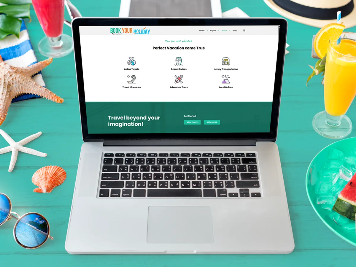 Book Your Holiday website by Lemon Media