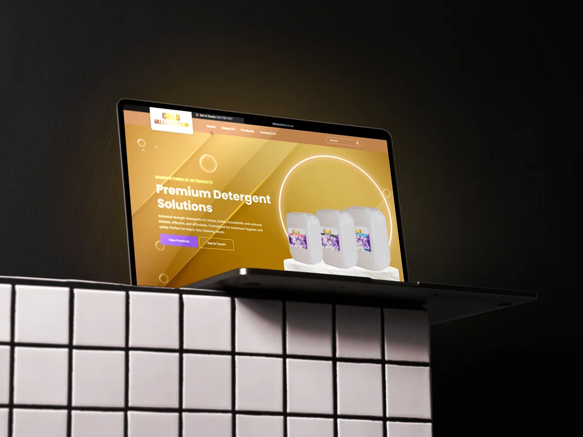 Gold Industries website by Lemon Media