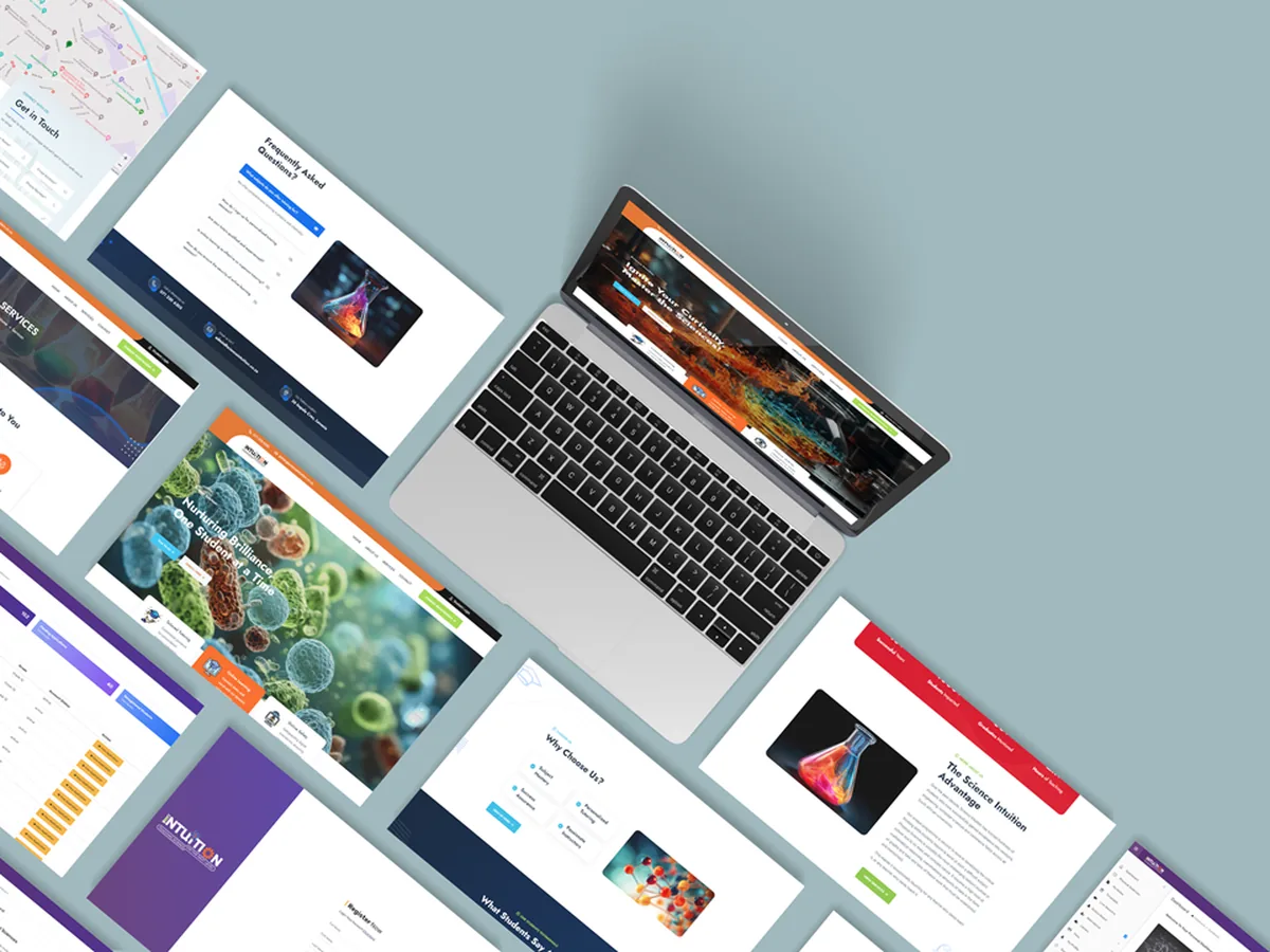 Science Intuition website by Lemon Media
