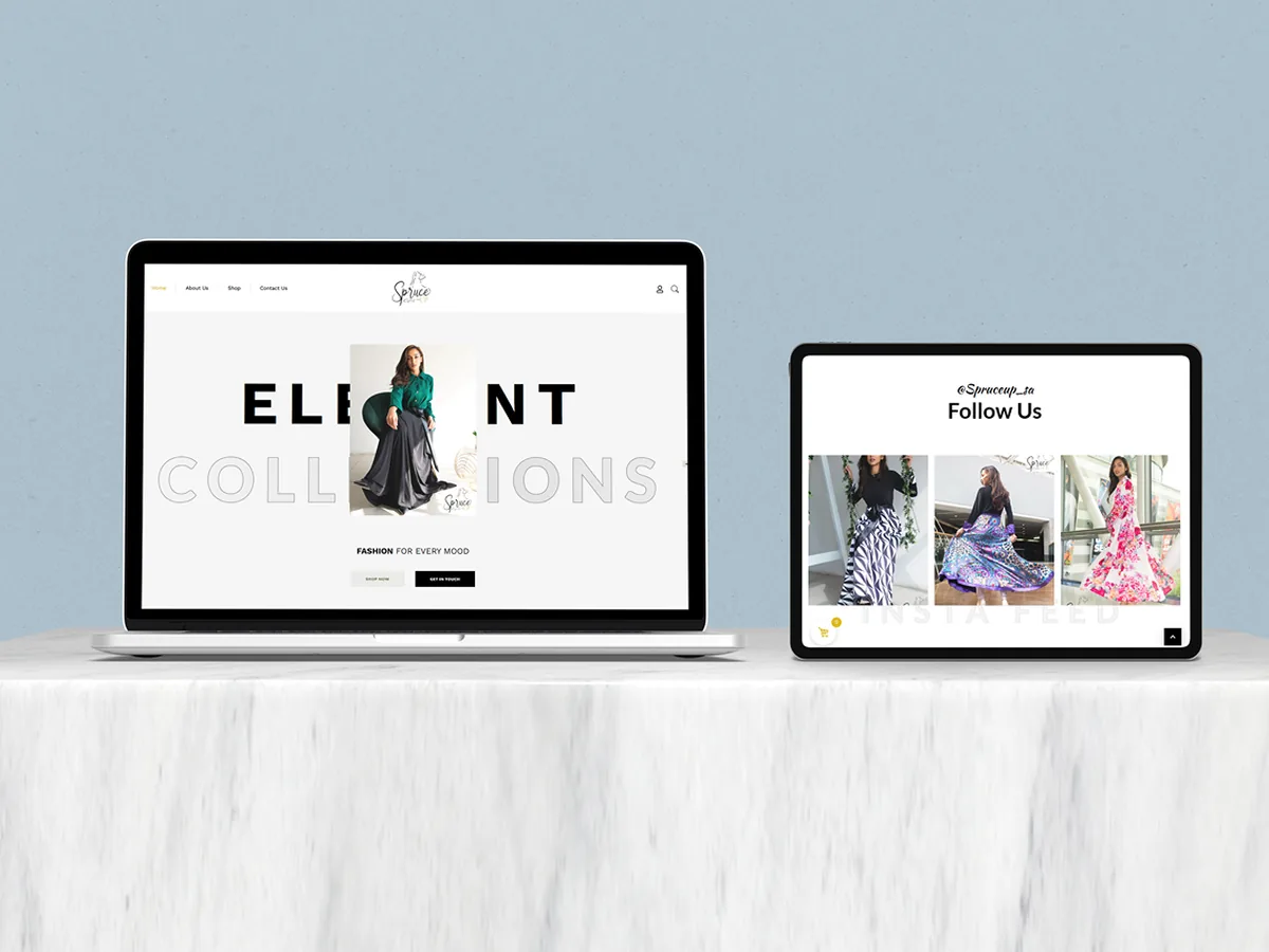 Spruce Up website by Lemon Media