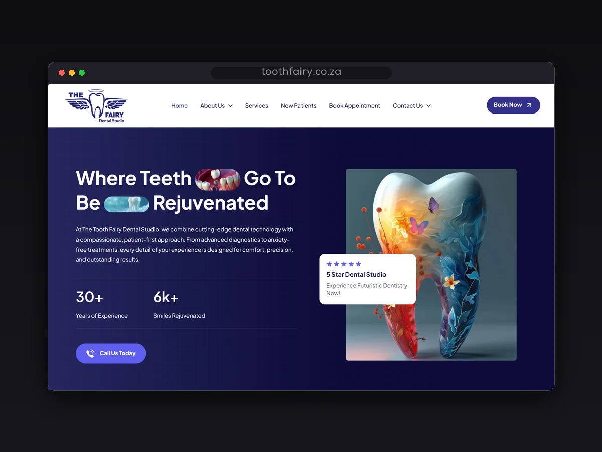 The Tooth Fairy website by Lemon Media